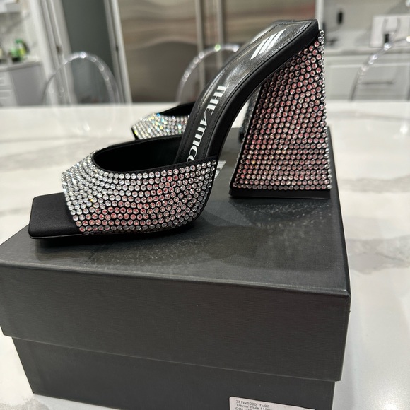 The Attico Black Embellished Heels - Picture 4 of 7